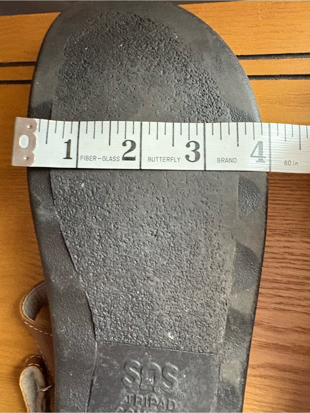 SAS Brown Leather T-Strap Sandals - Picture 11 of 11